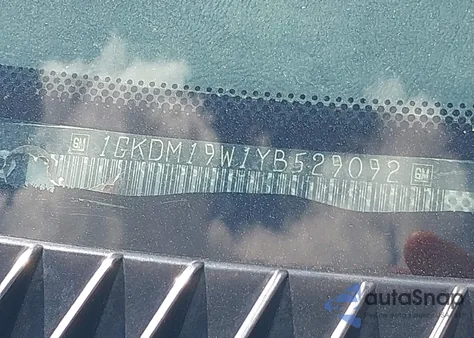 2000 GMC Safari Sl из США, поврежденный, VIN 1GKDM19W1YB529092